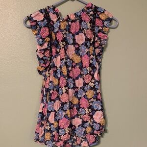 Blu Pepper Multicolor Floral Blouse